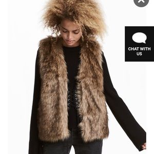 H&M faux fur vest.